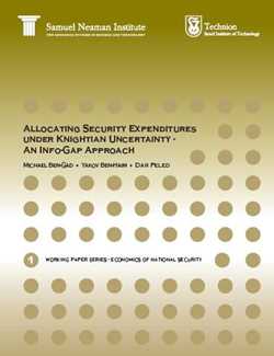 Allocating Security Expenditures under Knightian Uncertainty: an Info-Gap Approach