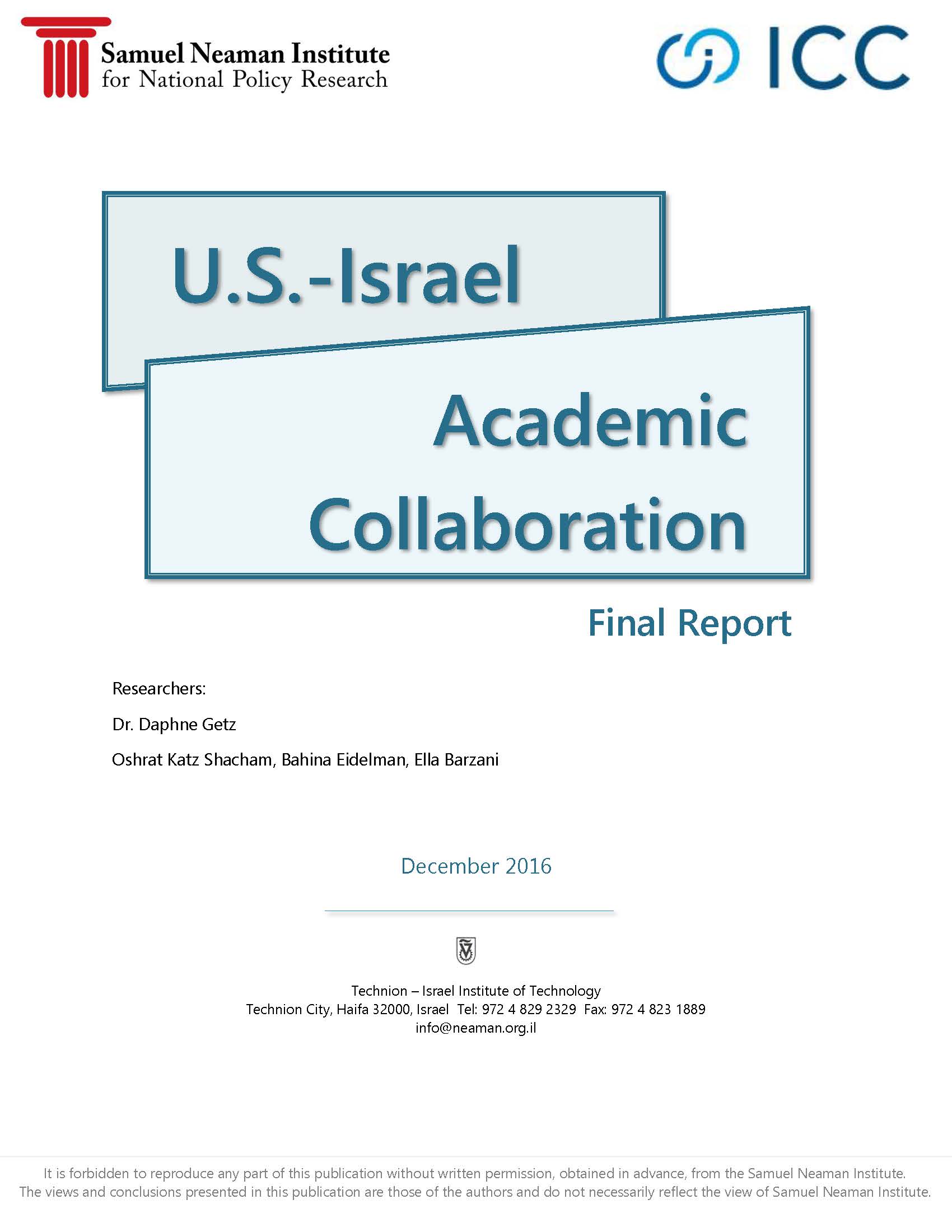 Israel-Us Academic Relations