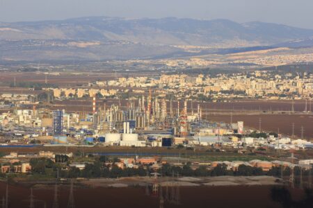 Factories in Haifa Bay