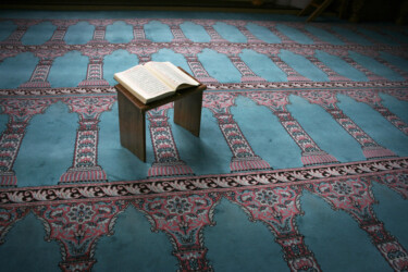 Student studying Islam in Mosque