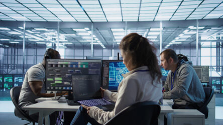 Admin running code on laptop to upgrade artificial intelligence rigs