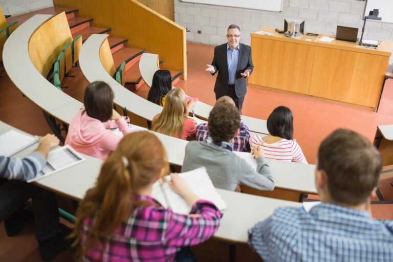 students at the lecture